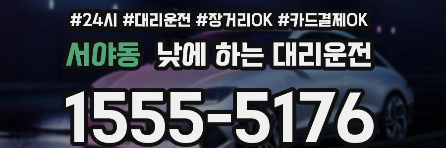 서야동 낮에 하는 대리운전