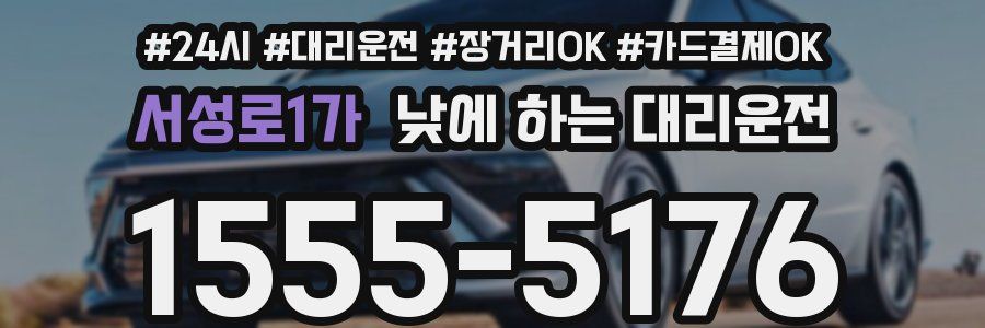 서성로1가 낮에 하는 대리운전