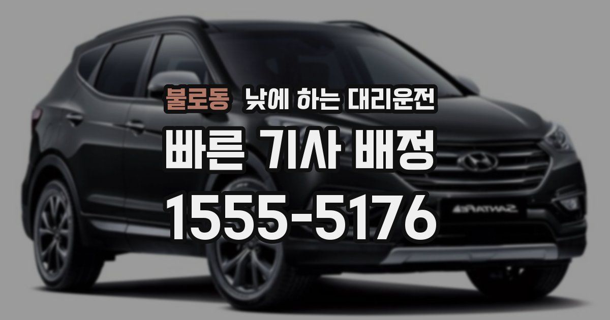 불로동 낮에 하는 대리운전