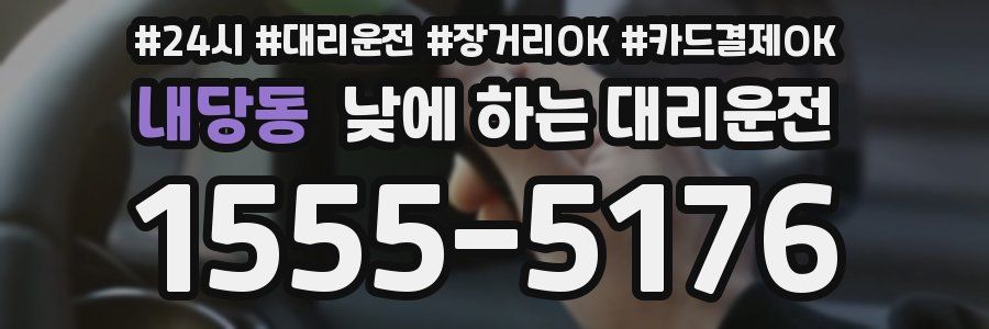 내당동 낮에 하는 대리운전