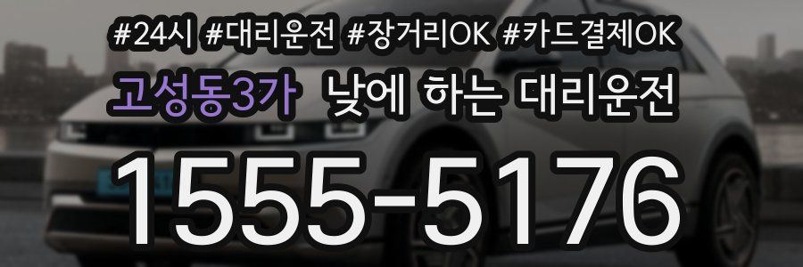 고성동3가 낮에 하는 대리운전