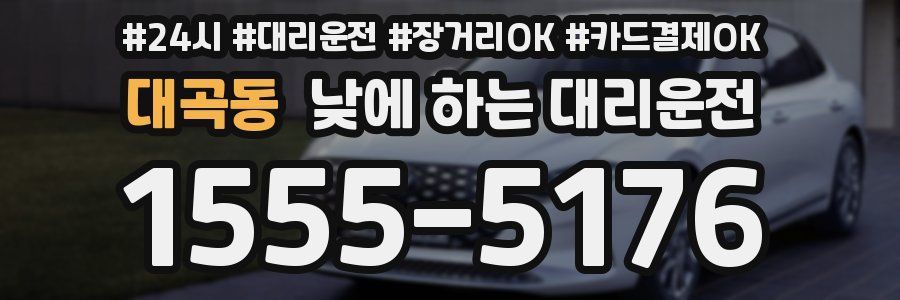 대곡동 낮에 하는 대리운전