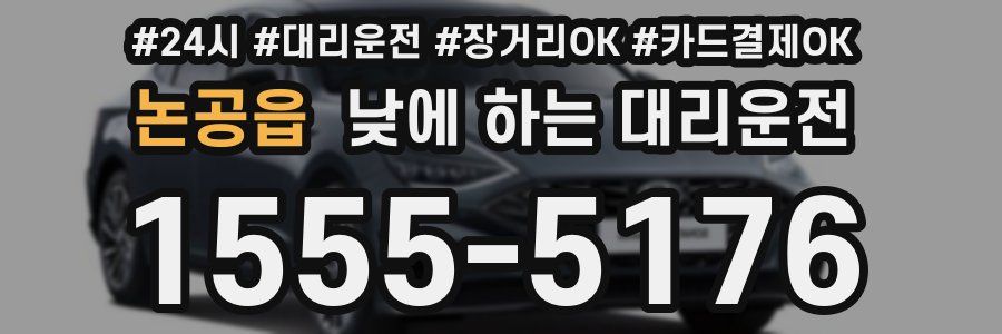 논공읍 낮에 하는 대리운전