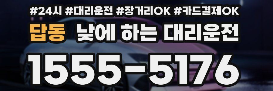 답동 낮에 하는 대리운전