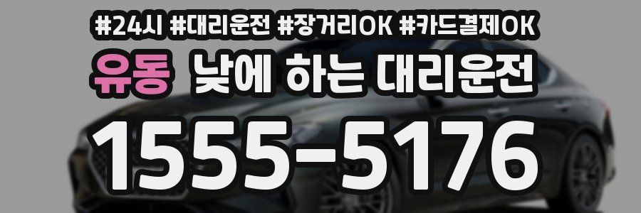 유동 낮에 하는 대리운전