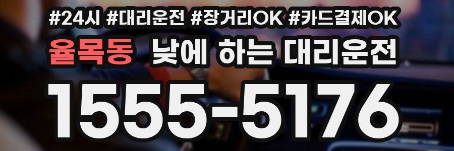 율목동 낮에 하는 대리운전
