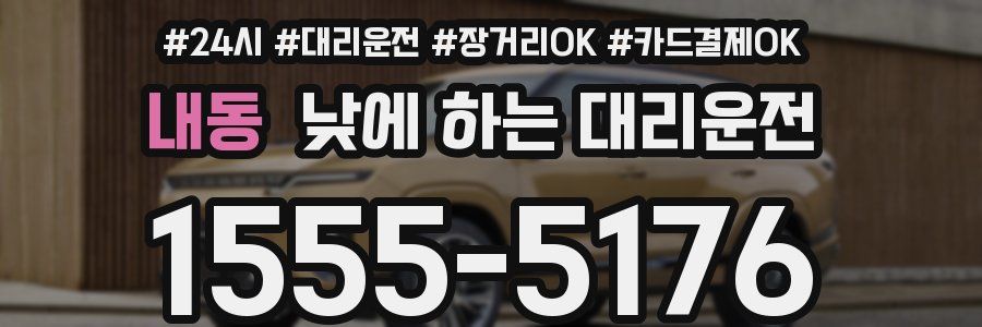내동 낮에 하는 대리운전