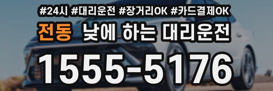전동 낮에 하는 대리운전
