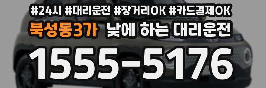 북성동3가 낮에 하는 대리운전