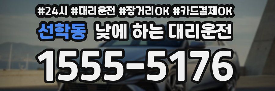 선학동 낮에 하는 대리운전