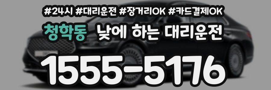 청학동 낮에 하는 대리운전
