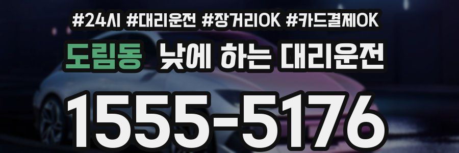 도림동 낮에 하는 대리운전