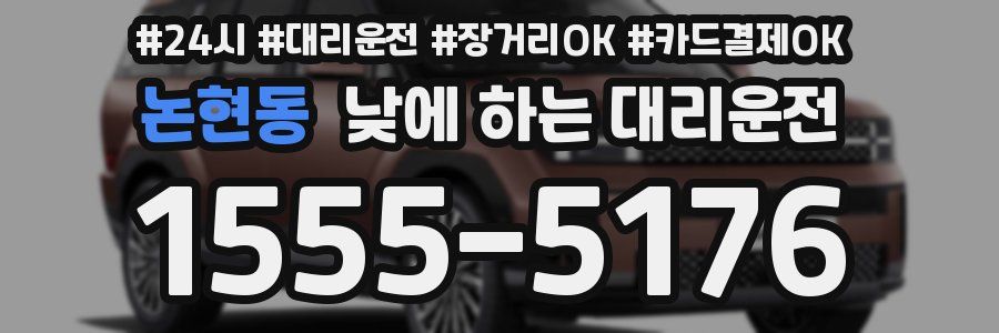 논현동 낮에 하는 대리운전