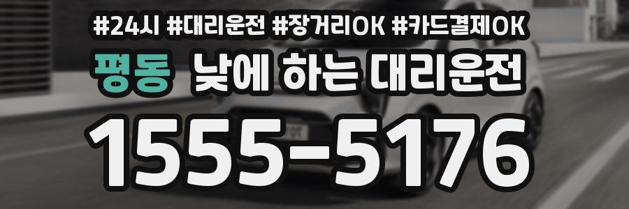 평동 낮에 하는 대리운전
