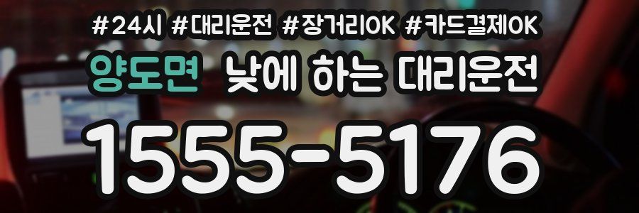 양도면 낮에 하는 대리운전