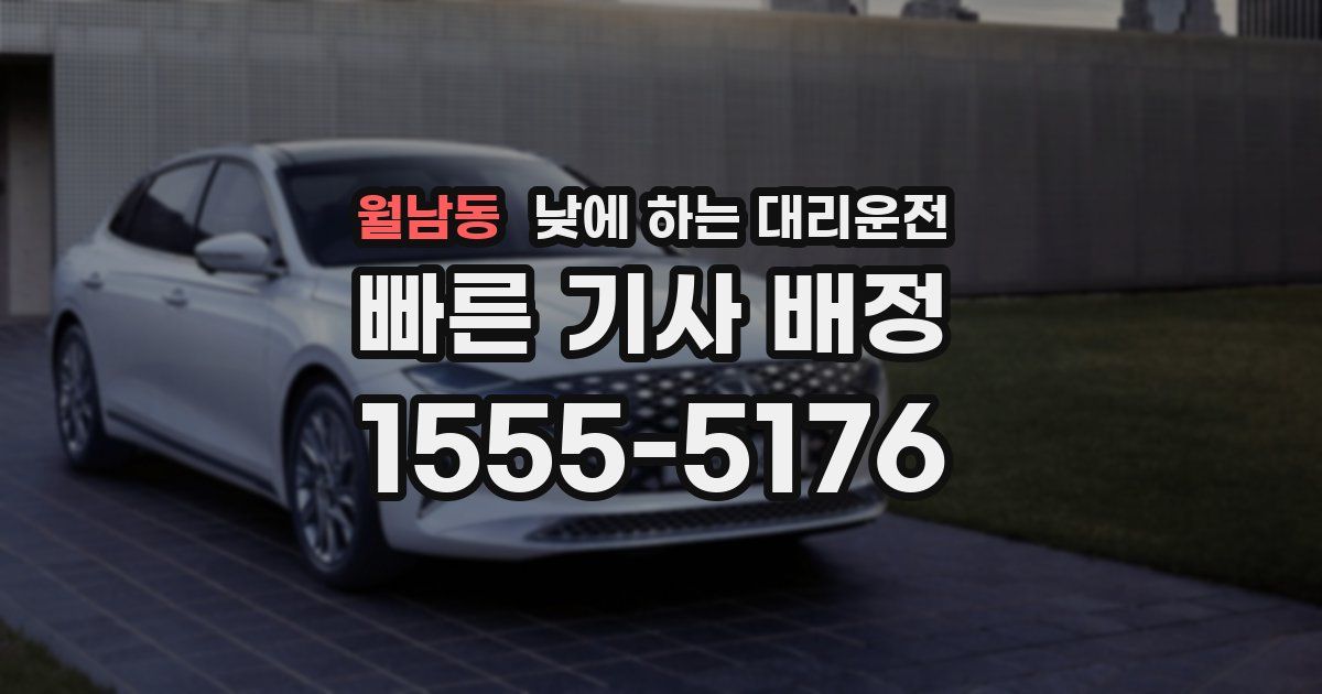 월남동 낮에 하는 대리운전