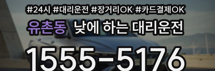 유촌동 낮에 하는 대리운전