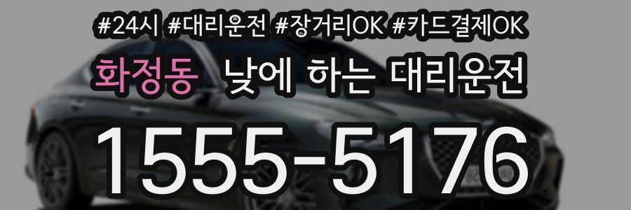화정동 낮에 하는 대리운전