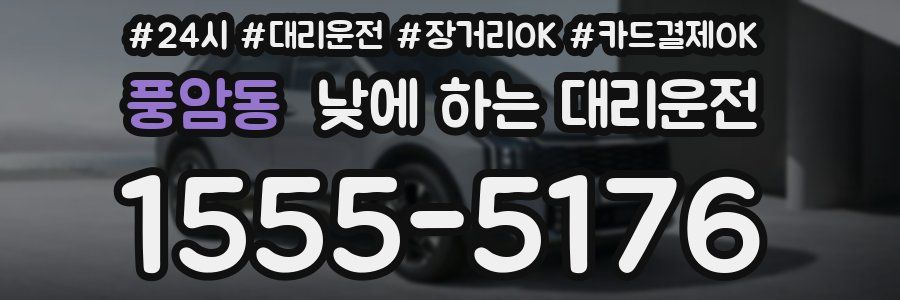 풍암동 낮에 하는 대리운전