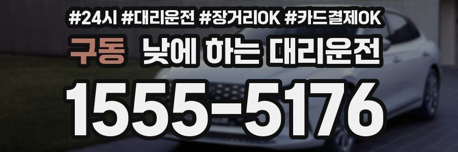 구동 낮에 하는 대리운전