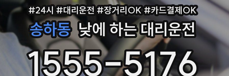 송하동 낮에 하는 대리운전