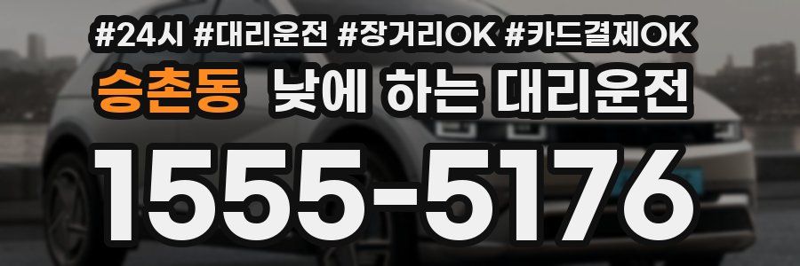 승촌동 낮에 하는 대리운전