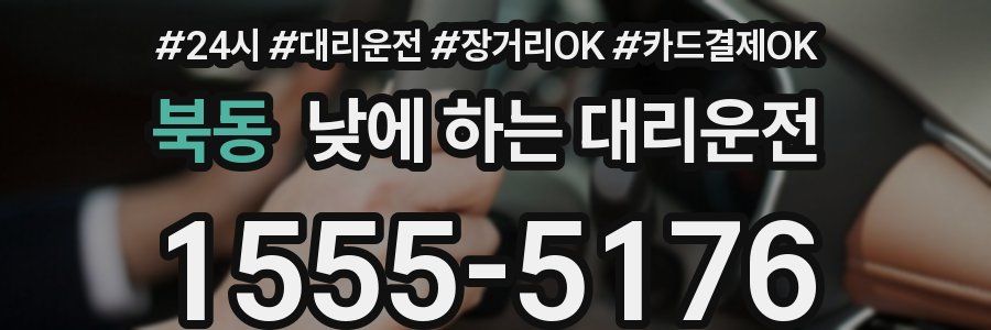 북동 낮에 하는 대리운전