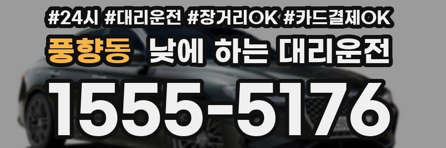 풍향동 낮에 하는 대리운전