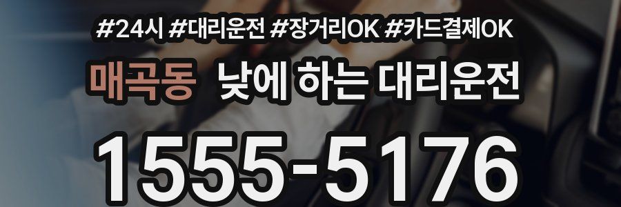 매곡동 낮에 하는 대리운전