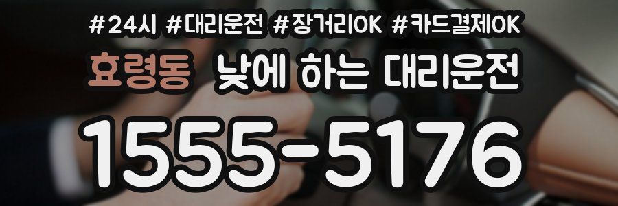 효령동 낮에 하는 대리운전