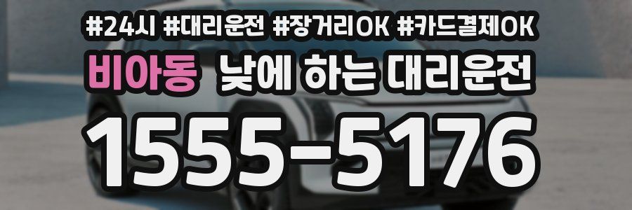 비아동 낮에 하는 대리운전