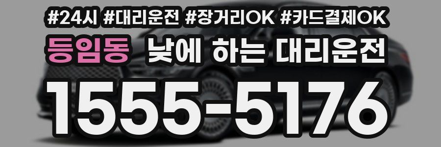 등임동 낮에 하는 대리운전
