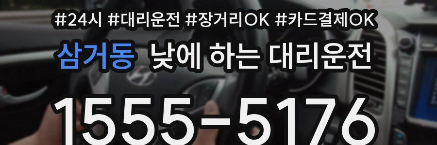 삼거동 낮에 하는 대리운전
