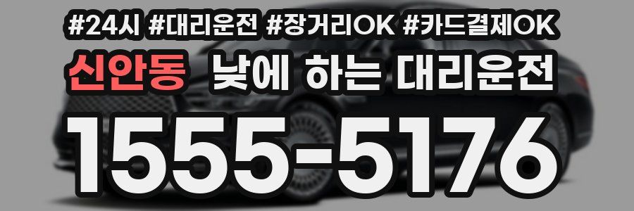 신안동 낮에 하는 대리운전