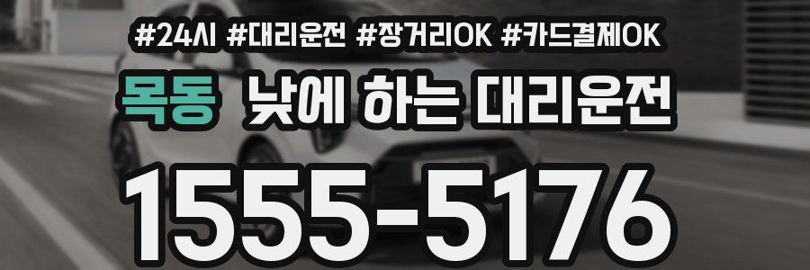 목동 낮에 하는 대리운전