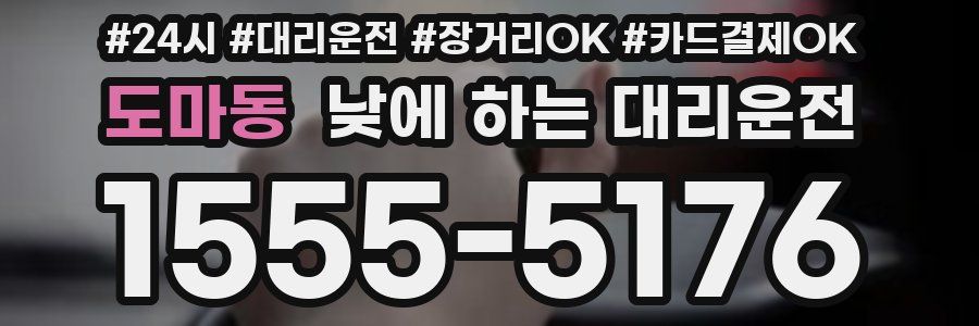 도마동 낮에 하는 대리운전