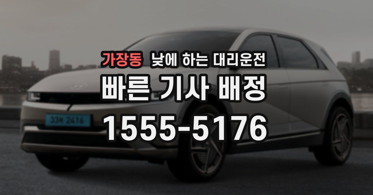 가장동 낮에 하는 대리운전