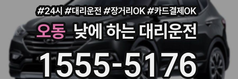 오동 낮에 하는 대리운전