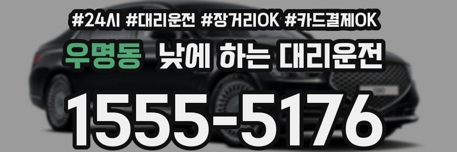 우명동 낮에 하는 대리운전