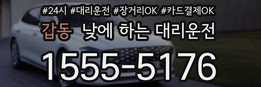 갑동 낮에 하는 대리운전