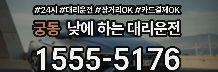 궁동 낮에 하는 대리운전