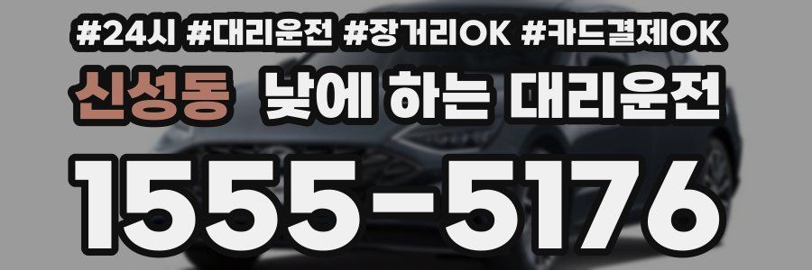 신성동 낮에 하는 대리운전