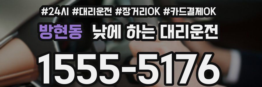 방현동 낮에 하는 대리운전