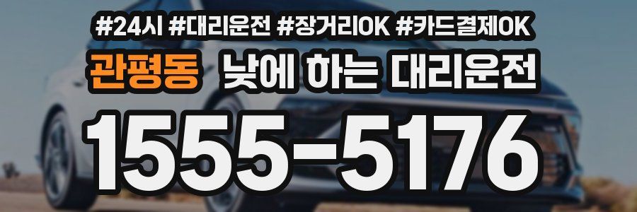 관평동 낮에 하는 대리운전