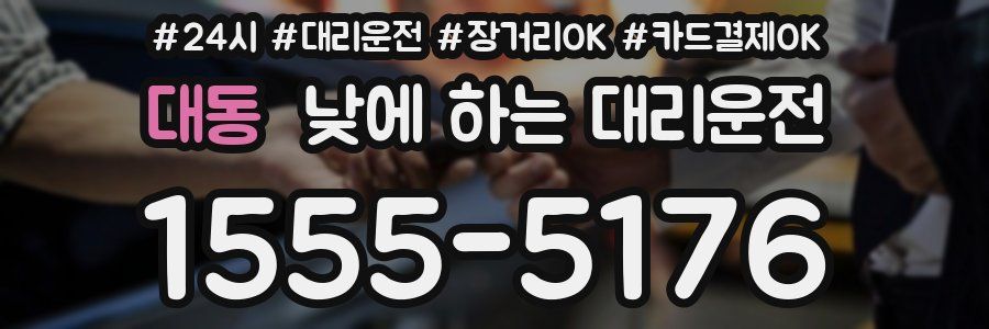 대동 낮에 하는 대리운전