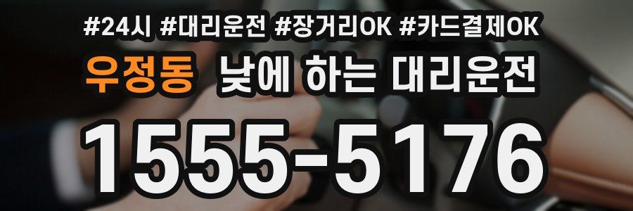 우정동 낮에 하는 대리운전