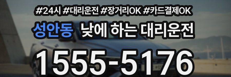 성안동 낮에 하는 대리운전