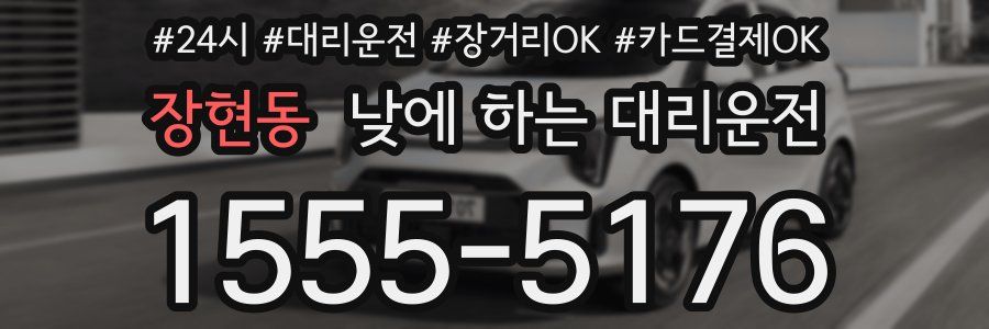 장현동 낮에 하는 대리운전