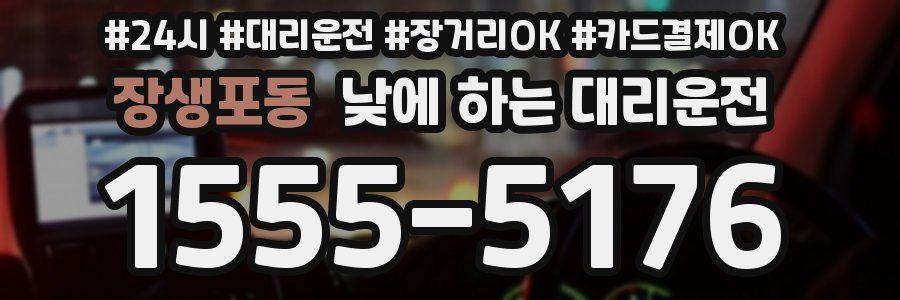 장생포동 낮에 하는 대리운전