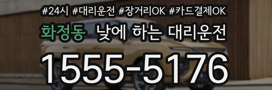 화정동 낮에 하는 대리운전